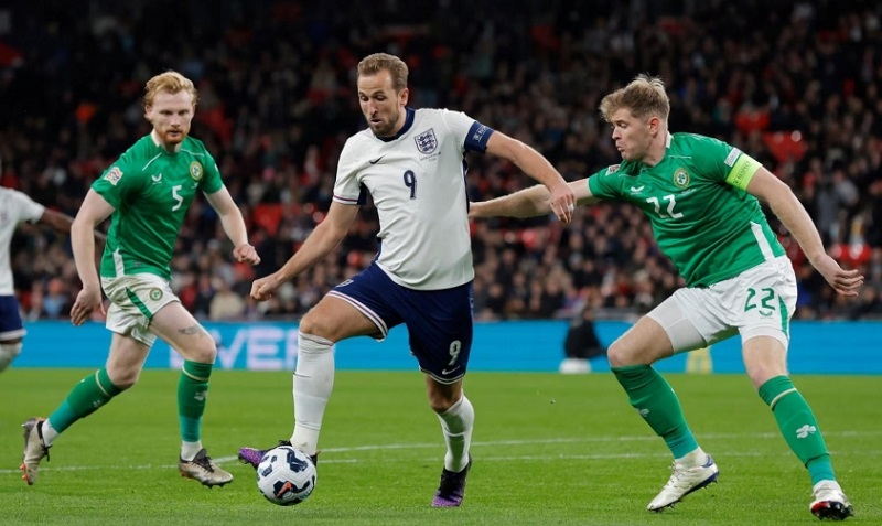 Cầu thủ Harry Kane ghi bàn mở tỷ số cho Anh trước Cộng hòa Ireland